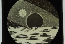 shadowed lunar crater near the south pole